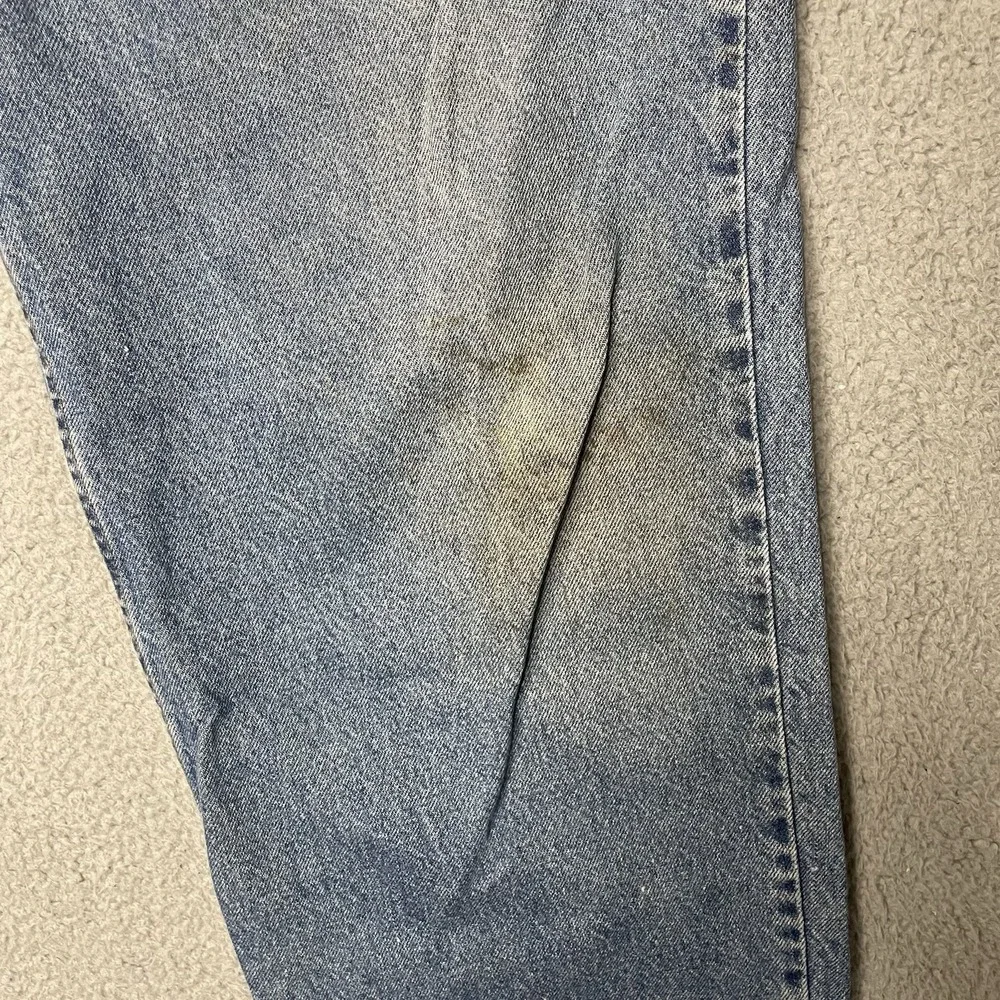 Vintage Levi's 468 Jeans Mens 42x30 Light Blue Relaxed Straight Denim Pants VTG